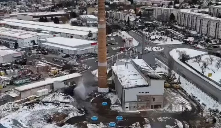 Epic Chimney Demolition in Eisenberg, Germany
